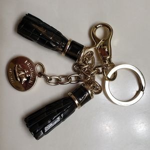 Brahmin Double tassel key ring